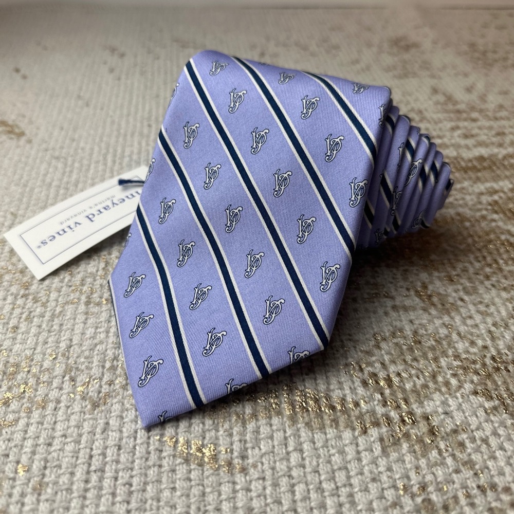 VINEYARD VINES Custom 'Veiled Prophet' Purple Silk Necktie